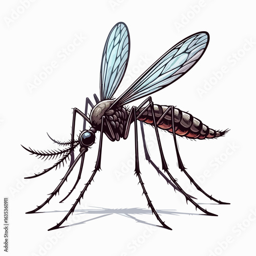 vector illustration of mosquito