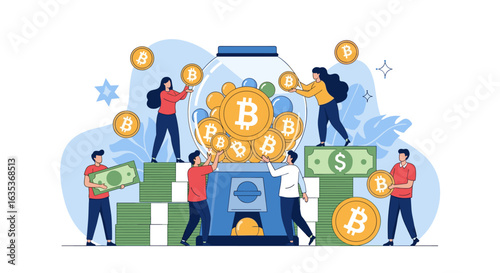 People are saving money and investing in digital assets and cryptocurrency for future financial growth