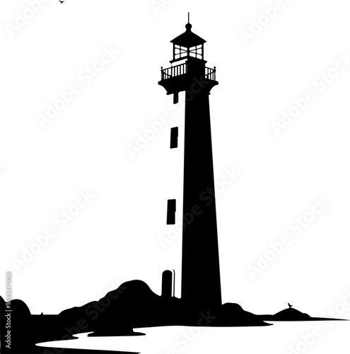 lighthouse on the beach, lighthouse, sea, sky, water, sunset, ocean, light, tower, architecture, beacon, coast, travel, landscape, building, silhouette, landmark, navigation, coastline, beach, greece,