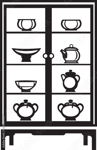 China Cabinet icon clean simple