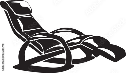 Recliner funiture icon clean simple