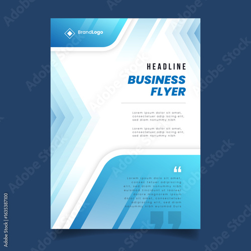 Business flyer template with photo | Professional Creative flyer design is best business solution process design poster template design vector, Modern