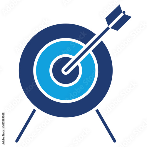 Precision Flat Blue Icon