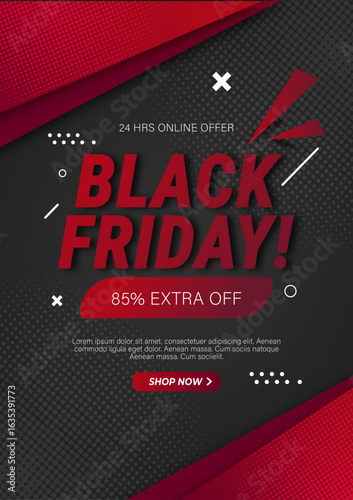 Realistic Polygonal black Friday Poster | Realistic Polygonal Cyber Monday poster | Special offer Cyber Monday | Colorful Business Brochure Abstract Flyer | flyer template | Gradient Cyber Monday post