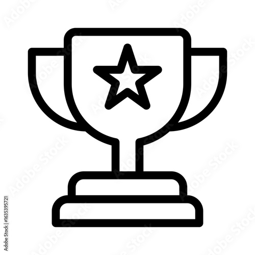 trophy line icon