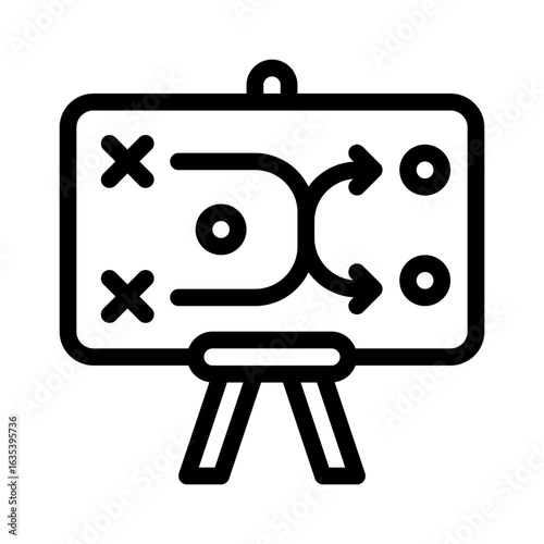 tactics line icon