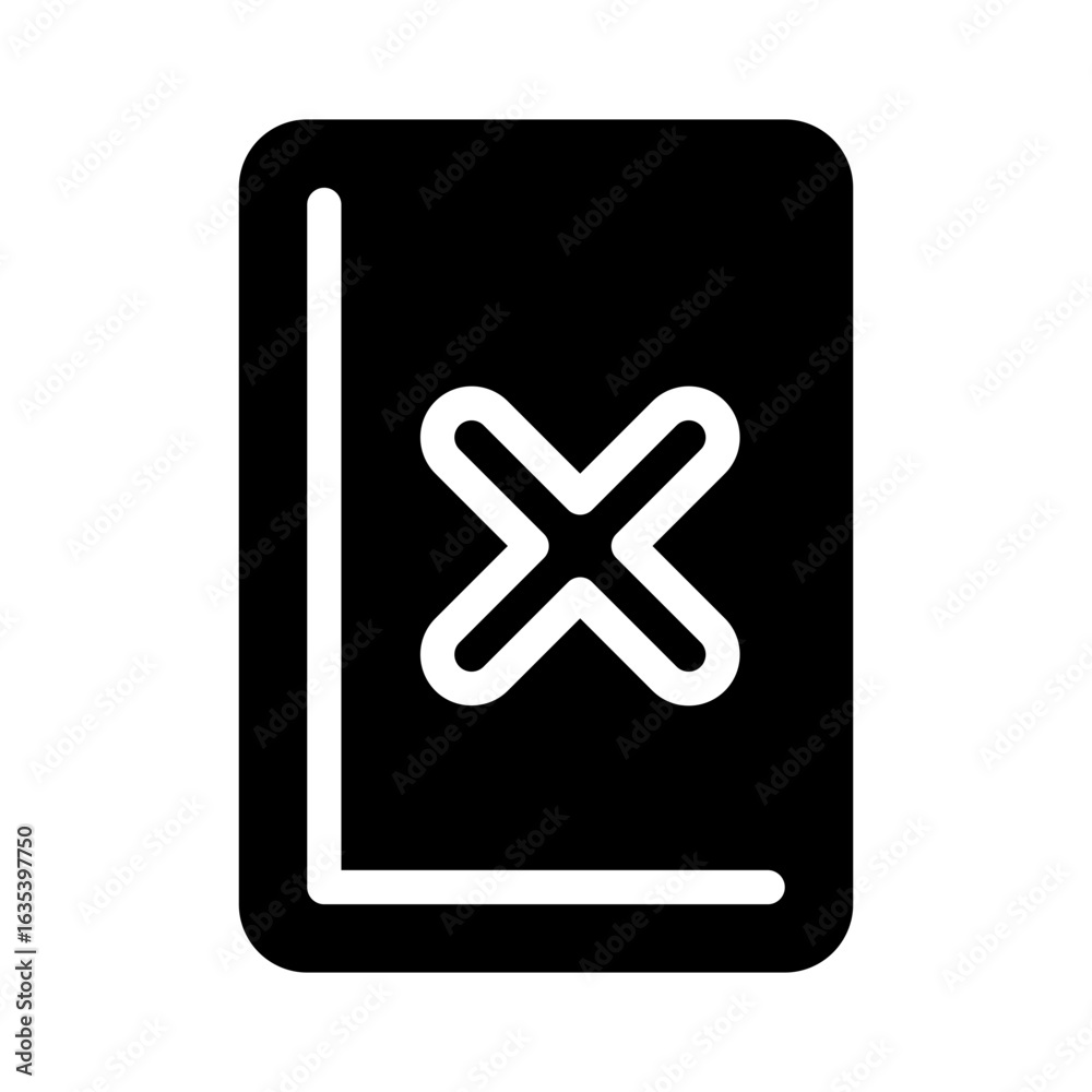 Obraz premium redcard glyph icon