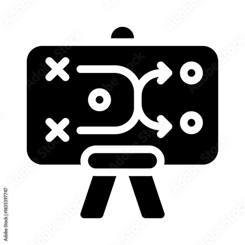tactics glyph icon
