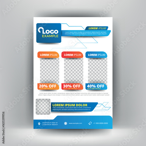 Business Abstract Flyer | flyer template | Gradient Cyber Monday poster save up to 80% blue background design poster