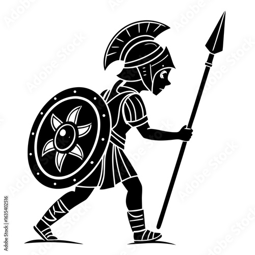Young Guardian with Shield