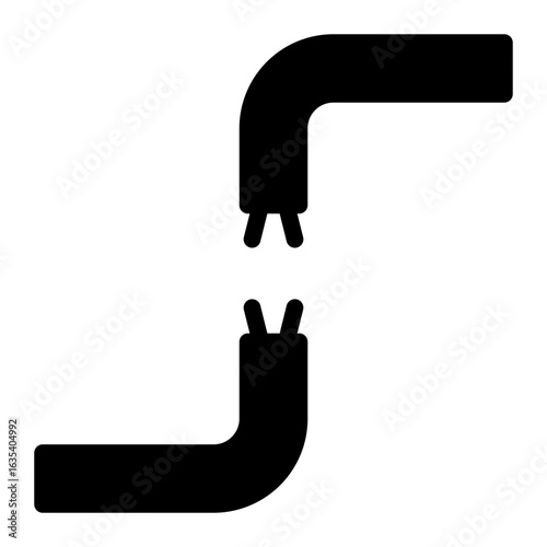 short circuit glyph icon