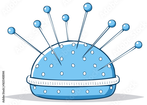 Pincushion with Pins Sewing Craft Needlework Hobby Tailoring Equipment