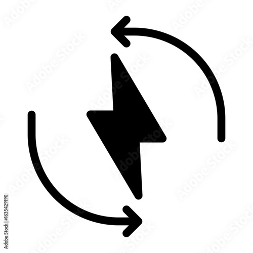 efficiency glyph icon