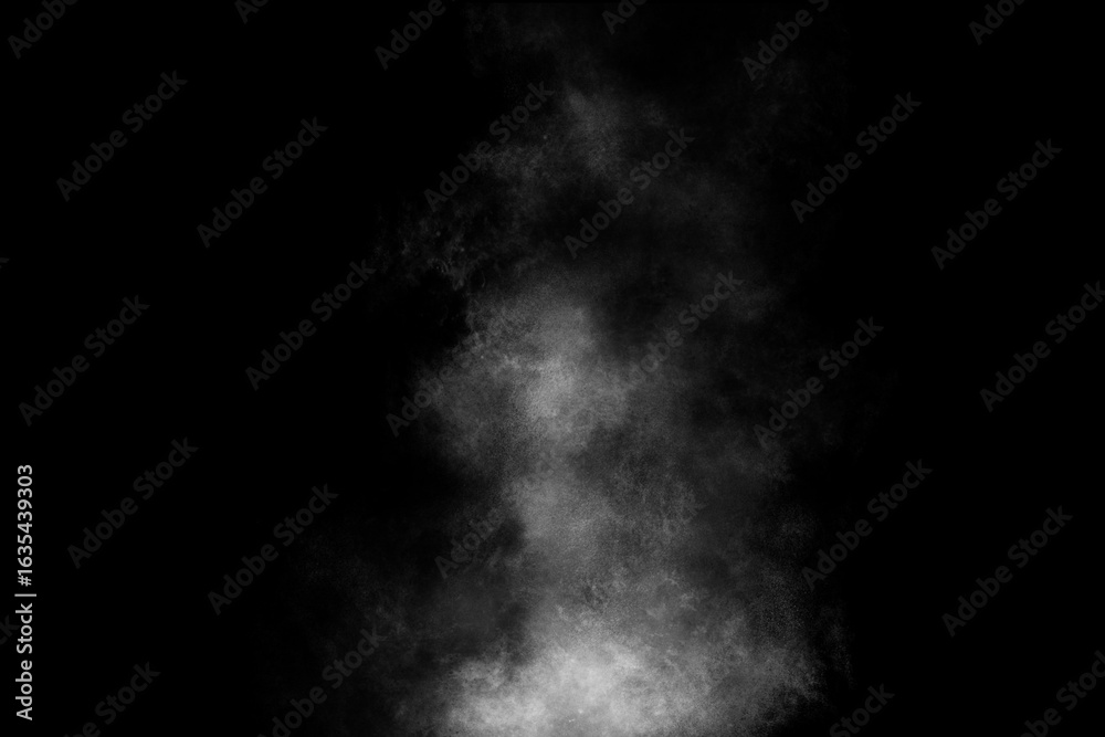 Fototapeta premium Burning Smoke on Black Background