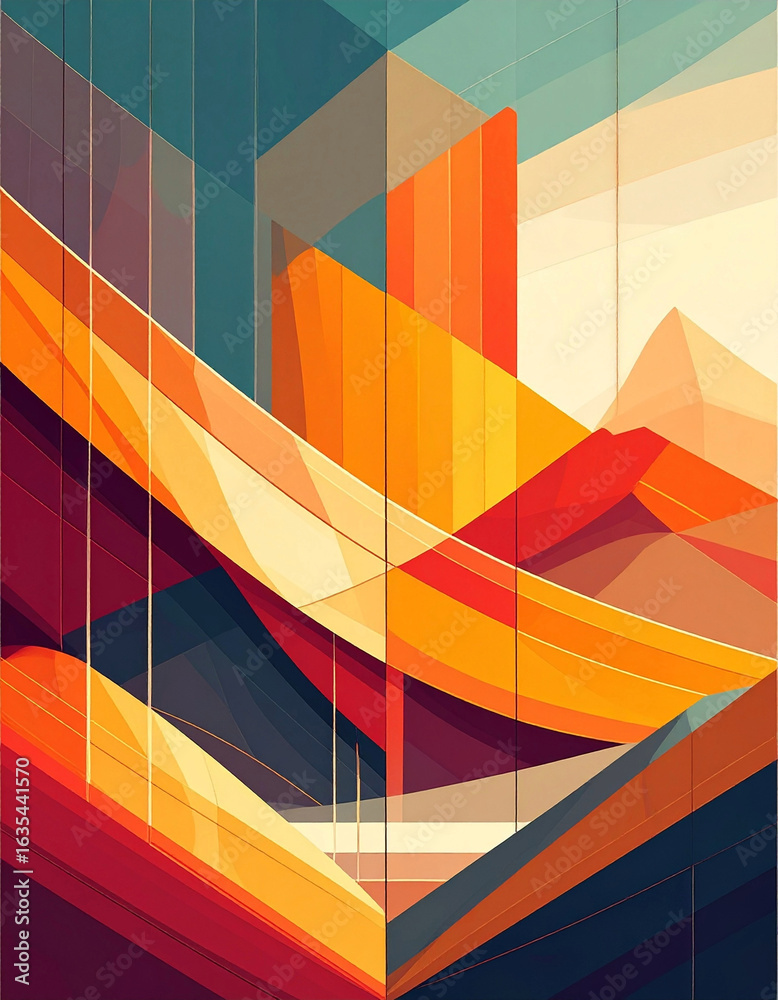 Fototapeta premium abstract geometric background