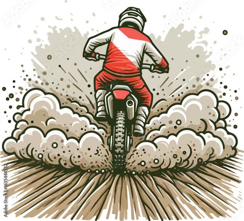 pose of dirt bike