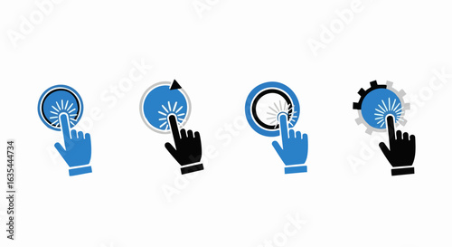 Digital interface interaction icons
