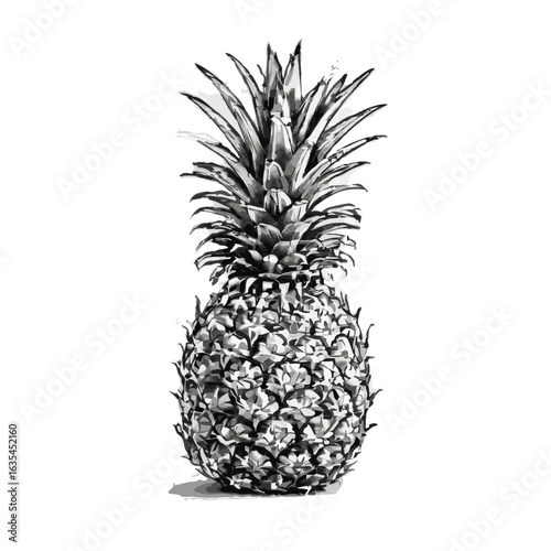 pineapple vector illustration isolated