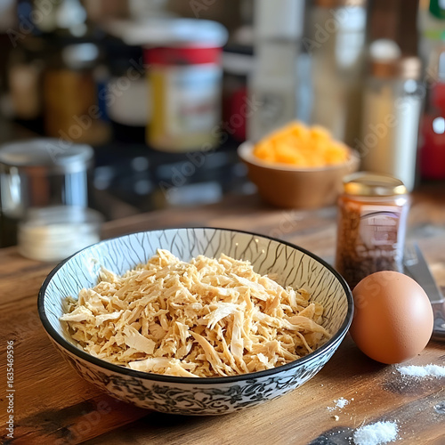 Wallpaper Mural Bowl of Asian Noodles with a Fried Egg and Chopped Green Onions Torontodigital.ca