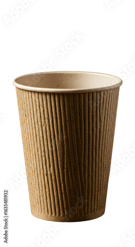 Wallpaper Mural Isolated Textured Corrugated Brown Paper Coffee Cup On Transparent Background Torontodigital.ca