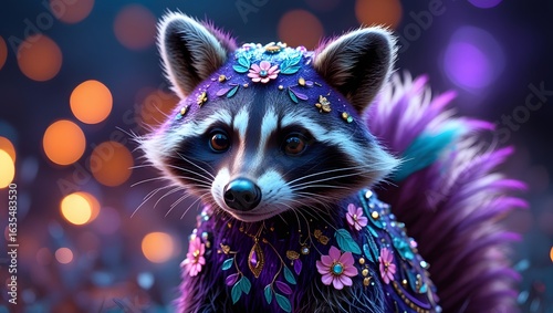 Fantastical Raccoon for a Fairytale or Fantasy Theme