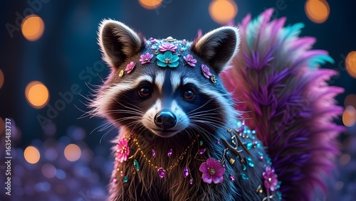 Fantastical Raccoon for a Fairytale or Fantasy Theme