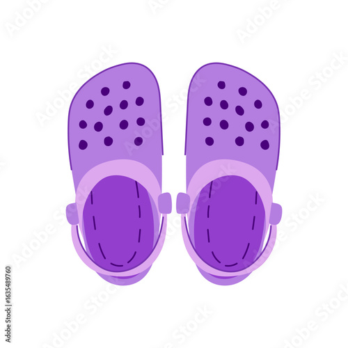sneakers beach footwear cartoon vector illustration