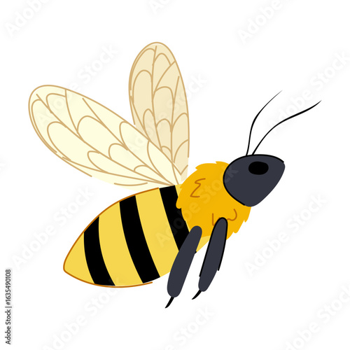 apiary bee cartoon vector illustration