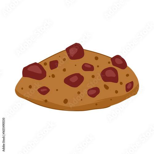 crunchy biscuit cookie cartoon vector illustration