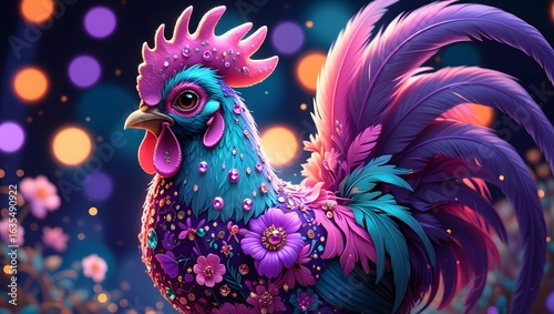 Fantastical Rooster for a Fairytale or Fantasy Theme