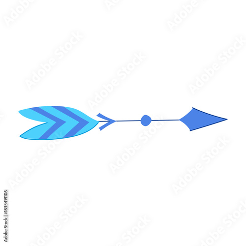 natural boho arrow cartoon vector illustration