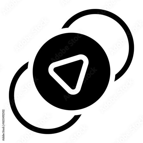 video player glyph icon
