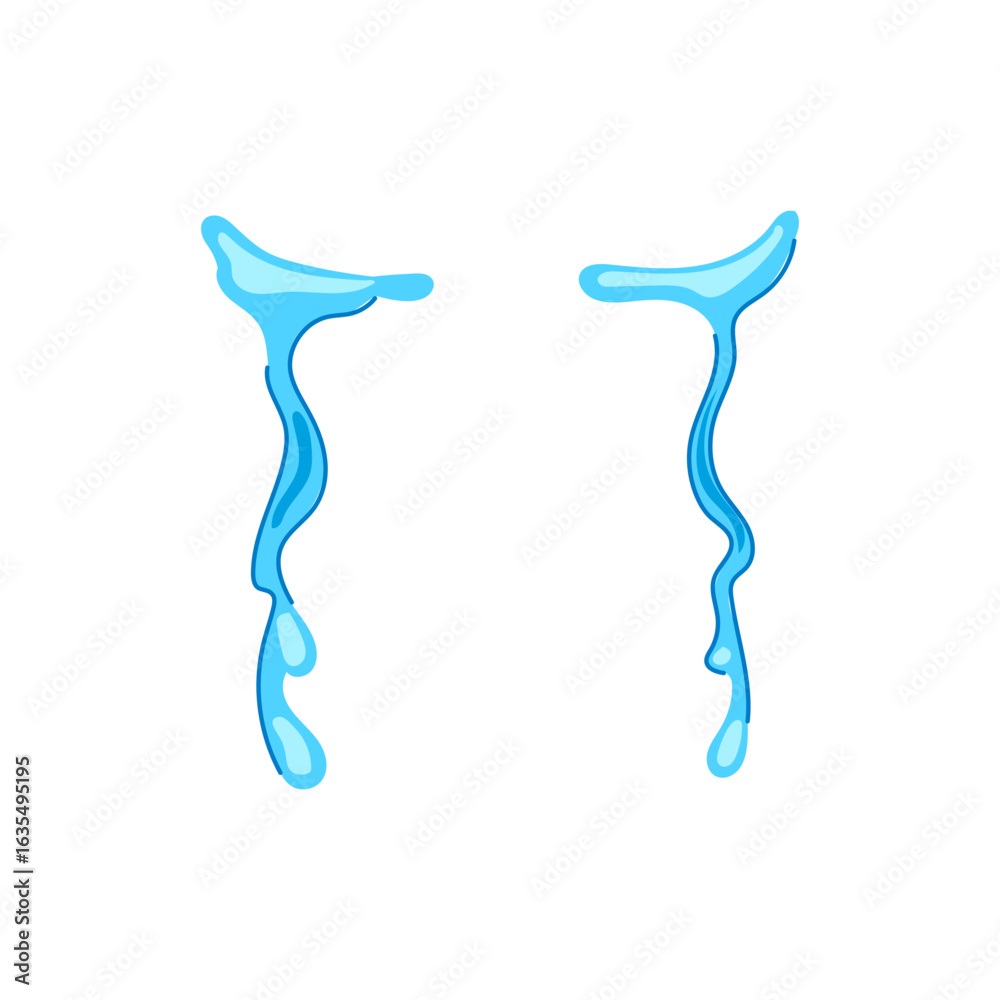 Fototapeta premium sorrow cry cartoon vector illustration