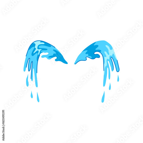 lament cry cartoon vector illustration
