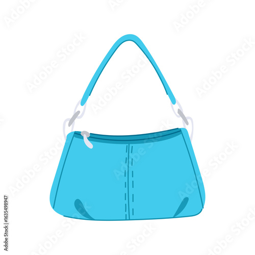 clutch handbag woman leather cartoon vector illustration