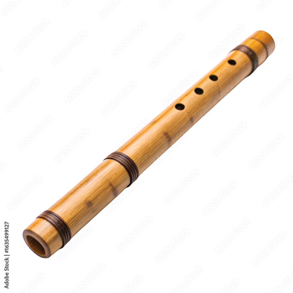 Naklejka premium flute on white background