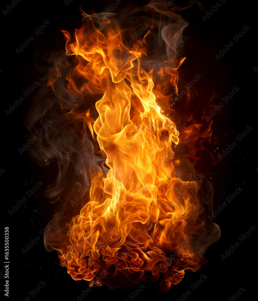 Fototapeta premium Fire Flame Overlay