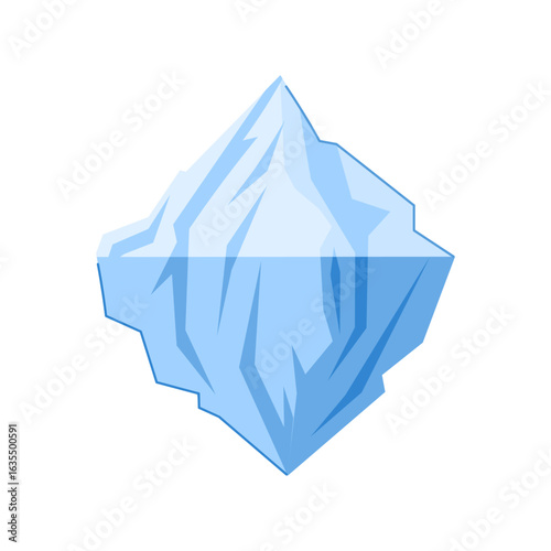 arctic iceberg cartoon vector illustration