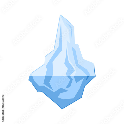 antarctica iceberg cartoon vector illustration