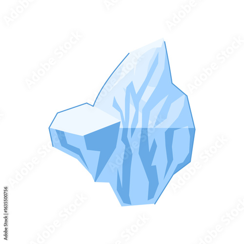 polar iceberg cartoon vector illustration