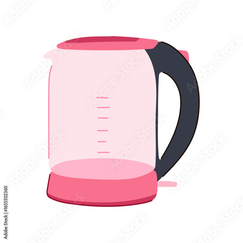 appliance kettle electric cartoon vector illustration