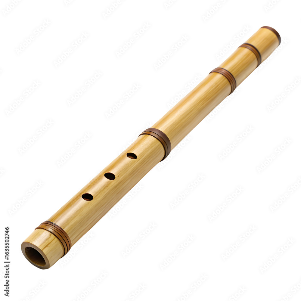 Naklejka premium flute isolated on white background