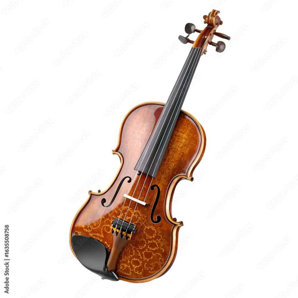 Fototapeta premium violin on white background