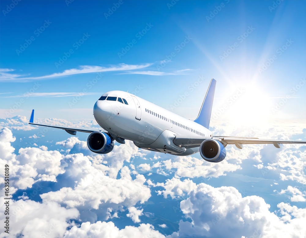 Fototapeta premium Airplane in the sky