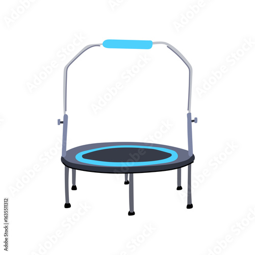 acrobatics trampoline jumping cartoon vector illustration