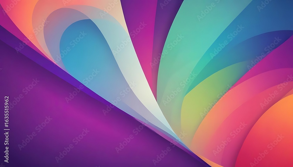 Fototapeta premium Abstract colorful background with dynamic shapes and smooth gradients