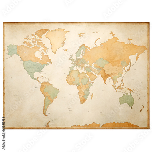 old map of the world