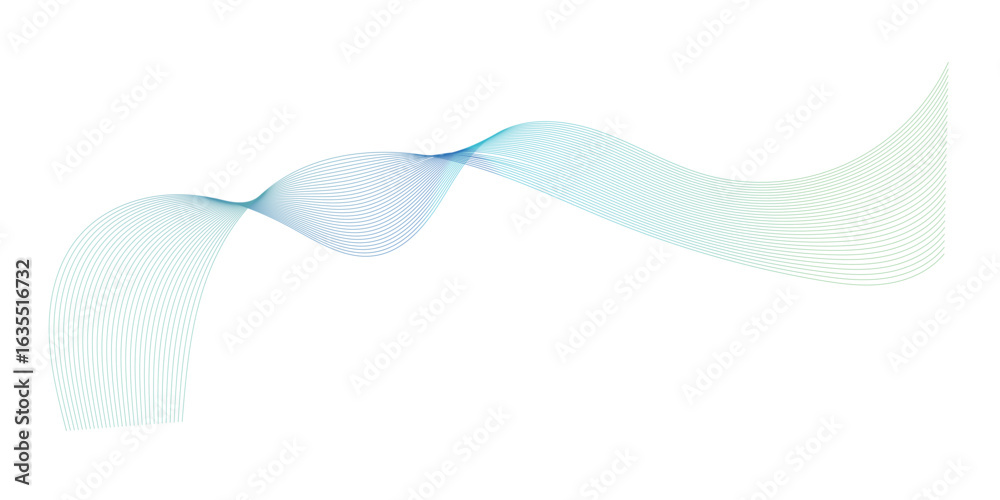 Fototapeta premium Wave line colorful Design