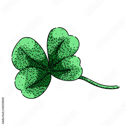 pasture clover sketch hand drawn vector