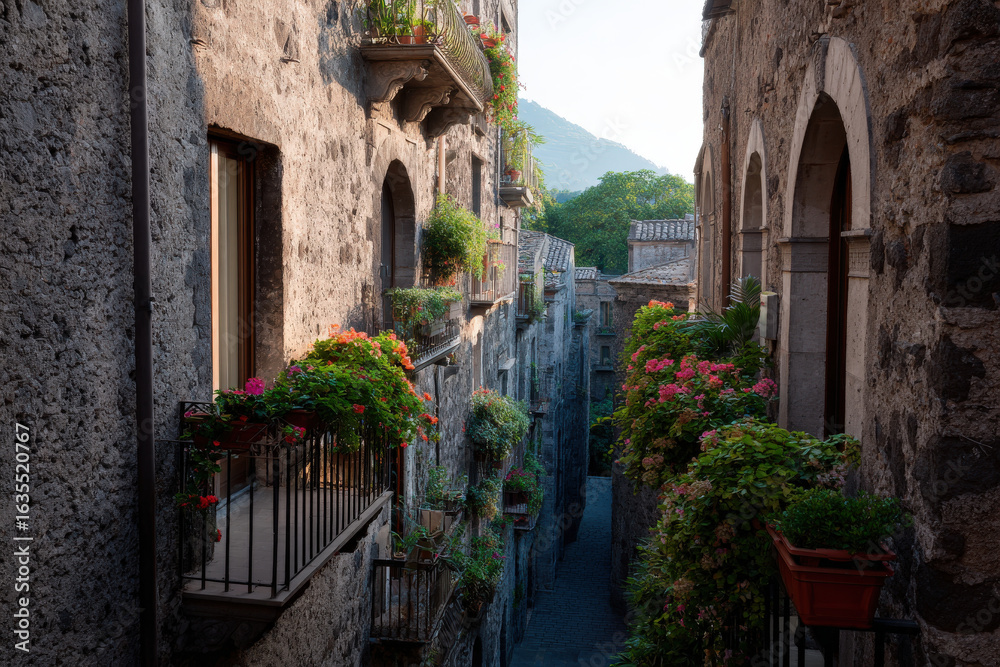 Fototapeta premium explore enchanting architectural details of old italian city where every corner tells story